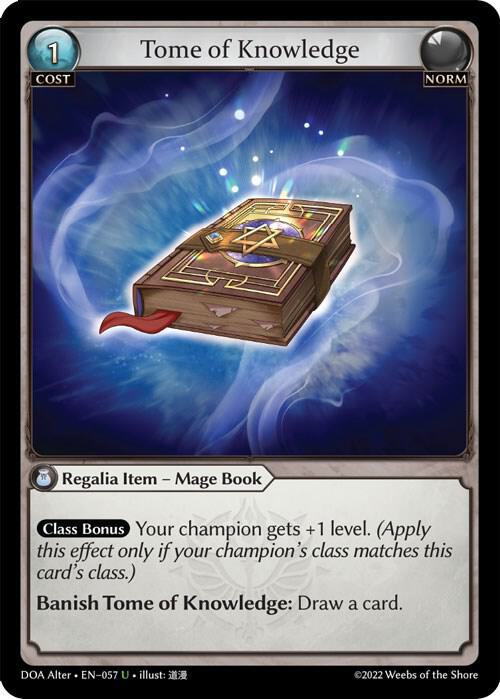 Tome of Knowledge - Dawn of Ashes Alter Edition (DOA Alter)