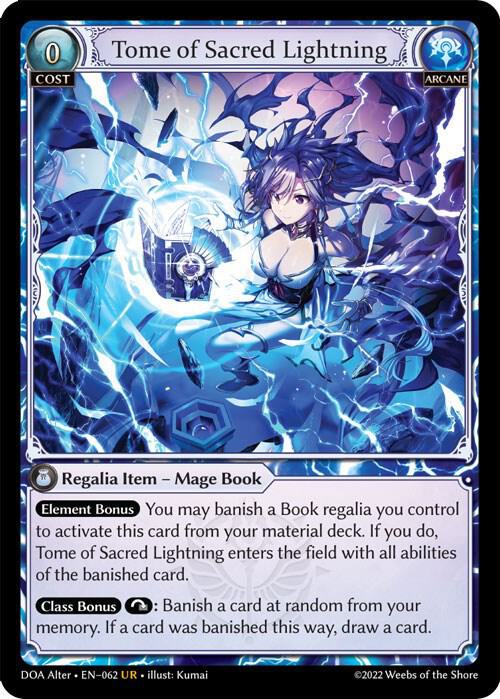 (FOIL) Tome of Sacred Lightning - Dawn of Ashes Alter Edition (DOA Alter)