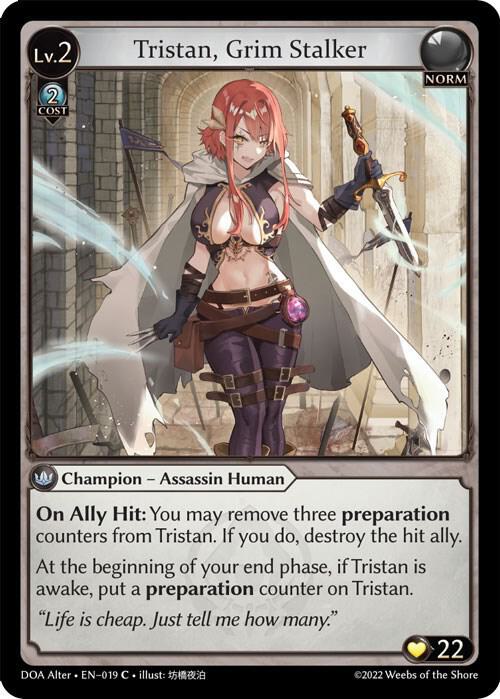Tristan, Grim Stalker - Dawn of Ashes Alter Edition (DOA Alter)