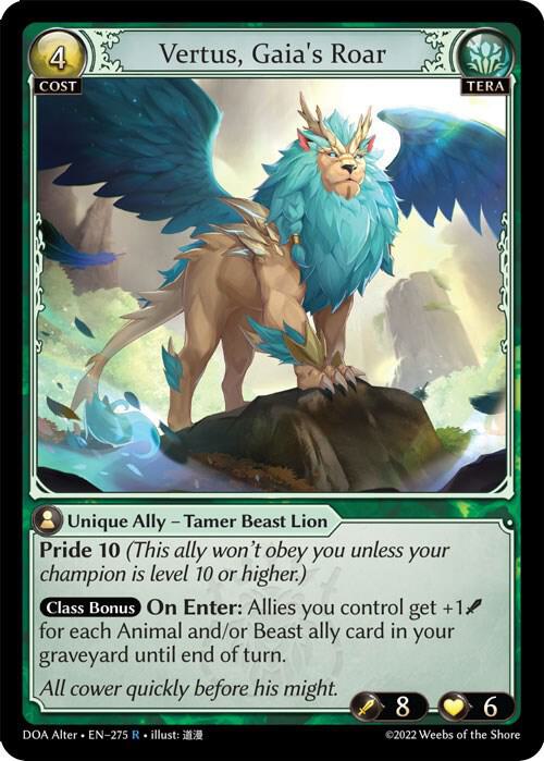 Vertus, Gaia's Roar - Dawn of Ashes Alter Edition (DOA Alter)