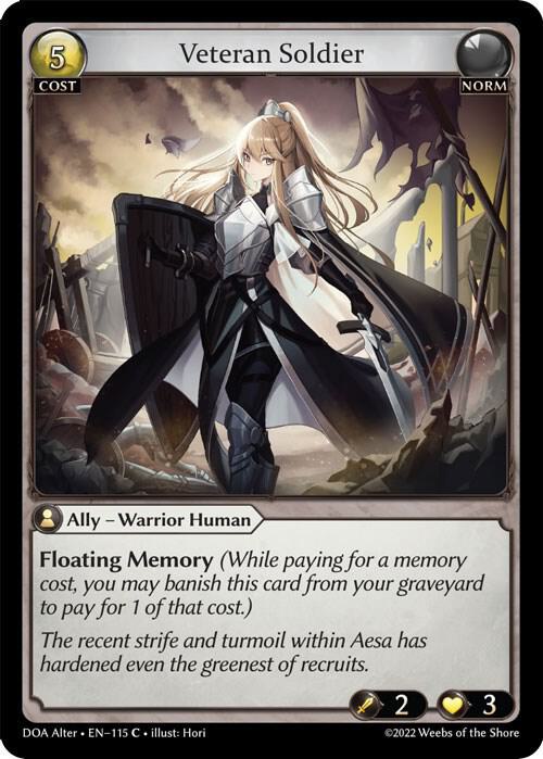 Veteran Soldier - Dawn of Ashes Alter Edition (DOA Alter)