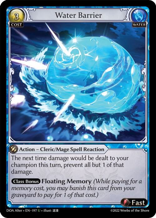 Water Barrier - Dawn of Ashes Alter Edition (DOA Alter)