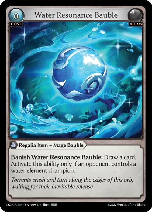 Water Resonance Bauble - Dawn of Ashes Alter Edition (DOA Alter)