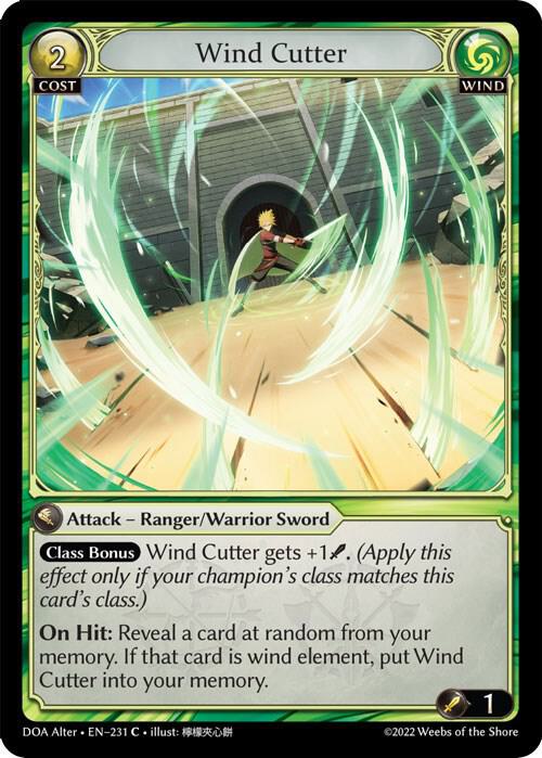 Wind Cutter - Dawn of Ashes Alter Edition (DOA Alter)