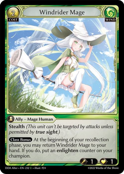 Windrider Mage - Dawn of Ashes Alter Edition (DOA Alter)