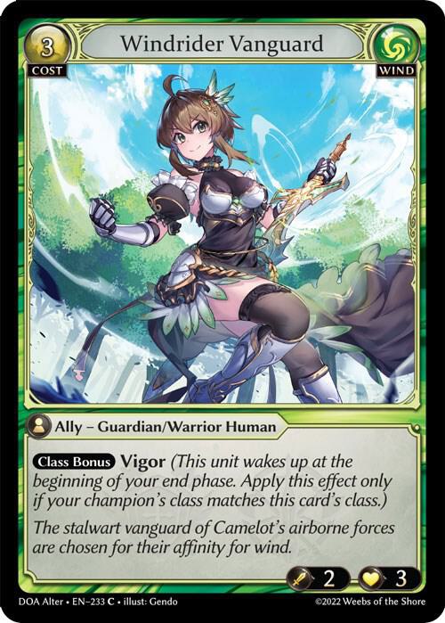 Windrider Vanguard - Dawn of Ashes Alter Edition (DOA Alter)