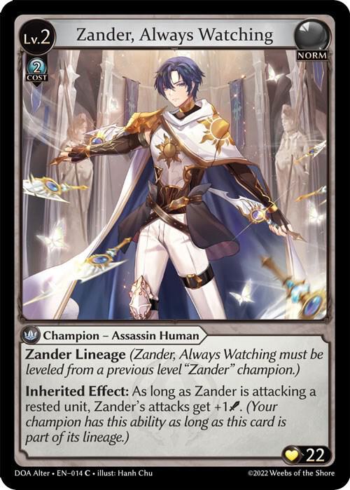Zander, Always Watching - Dawn of Ashes Alter Edition (DOA Alter)