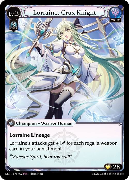 Lorraine, Crux Knight - Kickstarter Promotional Cards (KSP)