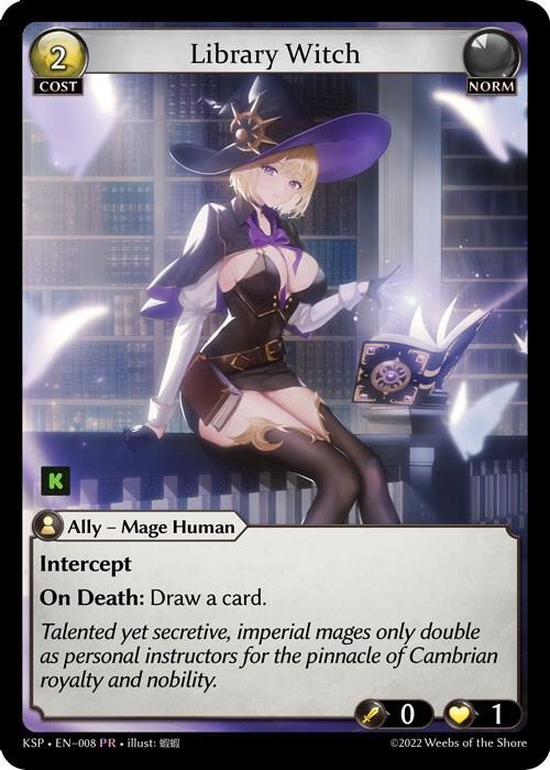 Library Witch - Kickstarter Promotional Cards (KSP)