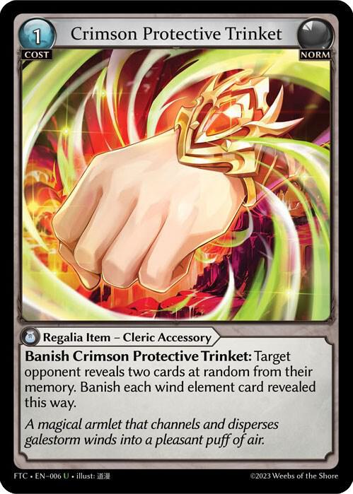 Crimson Protective Trinket - Fractured Crown (FTC)