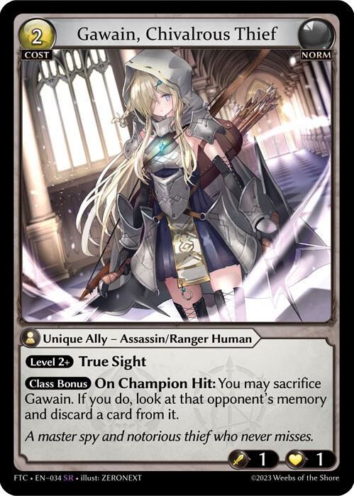 Gawain, Chivalrous Thief - Fractured Crown (FTC)