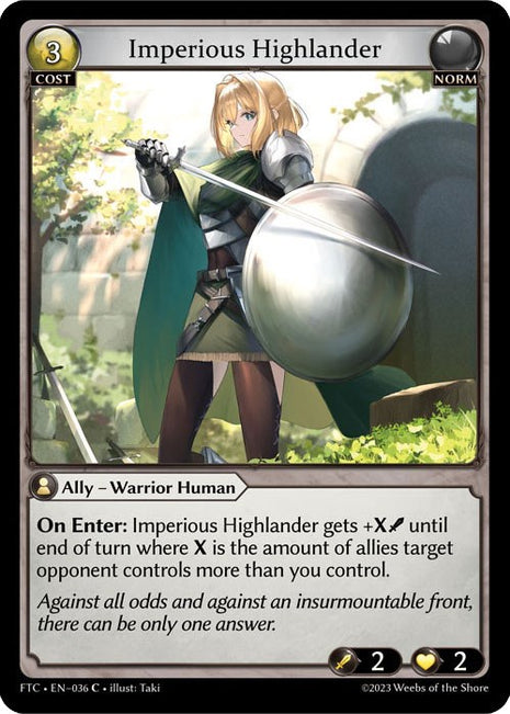 Imperious Highlander [FTC - 036]