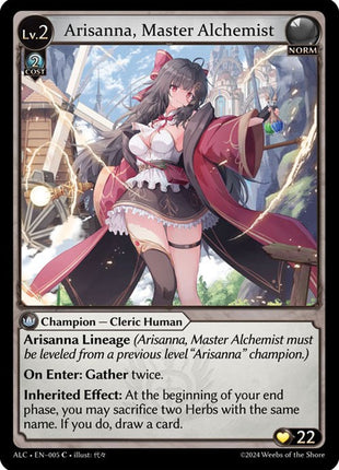 Arisanna, Master Alchemist