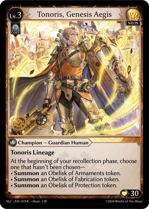 Tonoris, Genesis Aegis - Alchemical Revolution (ALC)