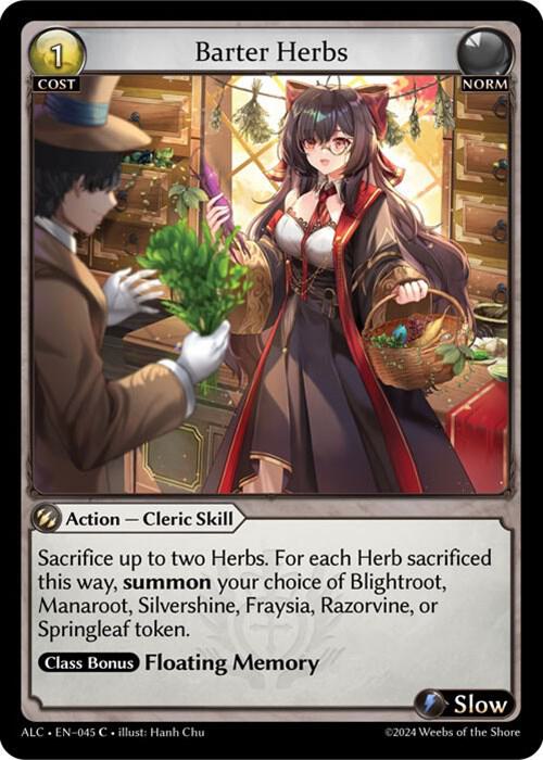 Barter Herbs - Alchemical Revolution (ALC)