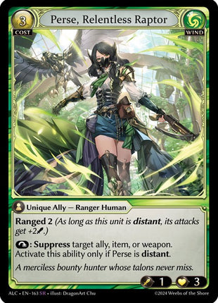 Perse, Relentless Raptor