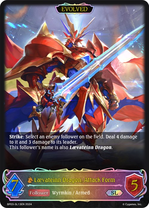 Laevateinn Dragon, Attack Form (Evolved) (SL) [BP03 - BP03-SL13EN]