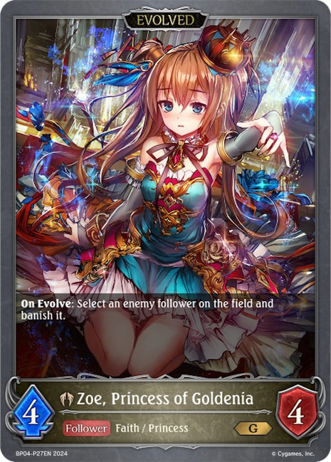 Zoe, Princess of Goldenia (Evolved) - P27EN (Foil) [BP04 - BP04-P27EN]