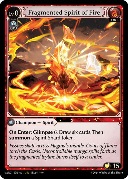 (FOIL) Fragmented Spirit of Fire - Mercurial Heart (MRC)