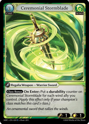 Ceremonial Stormblade [MRC - 024]