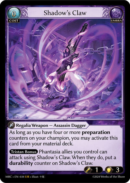 Shadow's Claw - Mercurial Heart (MRC)