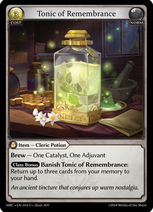 Tonic of Remembrance [MRC - 076]