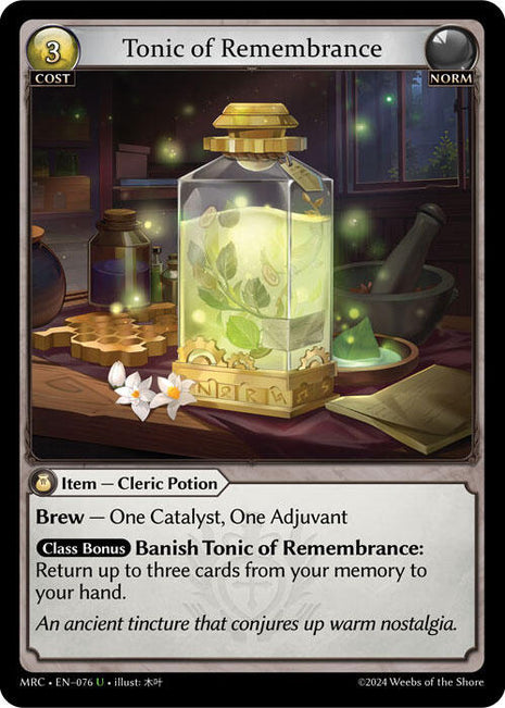 Tonic of Remembrance [MRC - 076]