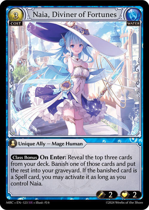 (FOIL) Naia, Diviner of Fortunes - Mercurial Heart (MRC)
