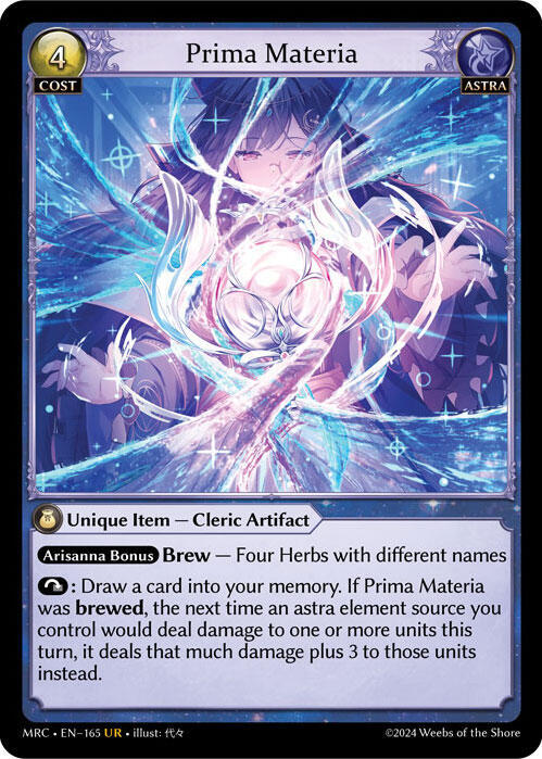 Prima Materia - Mercurial Heart (MRC)