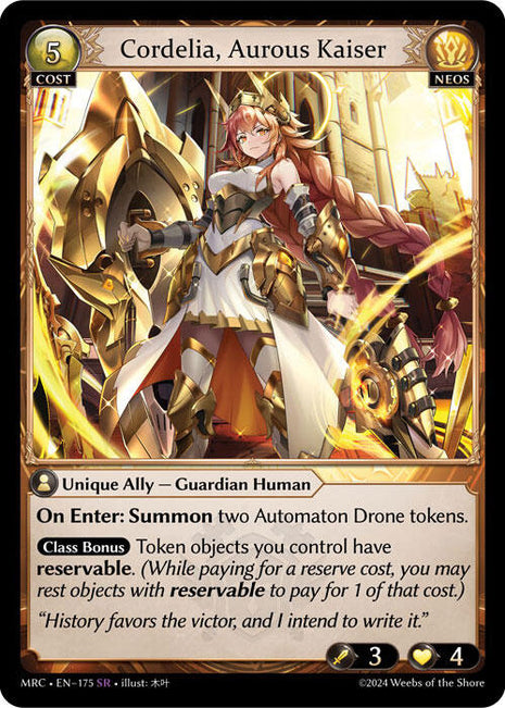 Cordelia, Aurous Kaiser [MRC - 175]