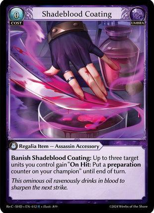 Shadeblood Coating