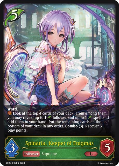 Spinaria, Keeper of Enigmas [BP05 - BP05-003EN]