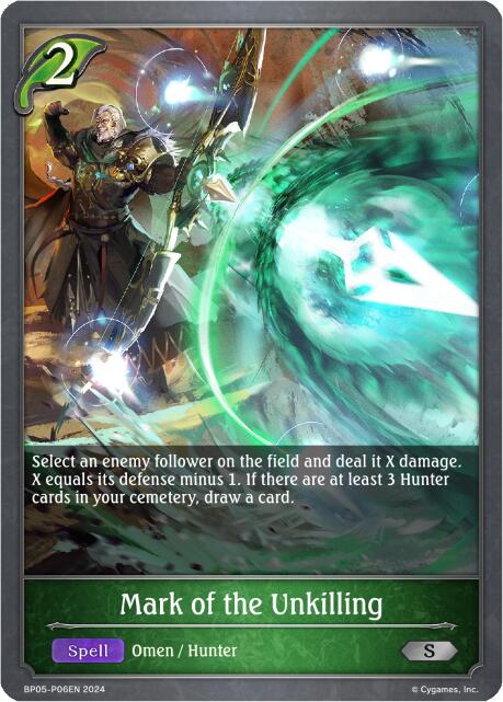 Mark of the Unkilling - P06EN (Foil) [BP05 - BP05-P06EN]