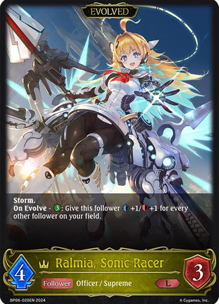 Ralmia, Sonic Racer (Evolved)