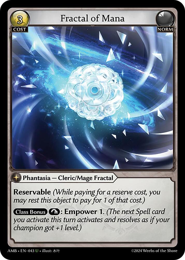 (FOIL) Fractal of Mana - Mortal Ambition (AMB1E)
