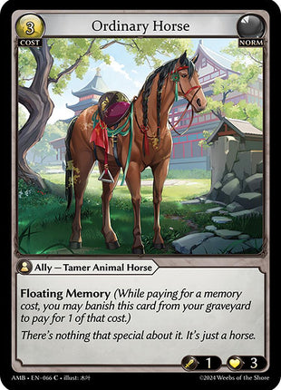 Ordinary Horse [AMB1E - 066]