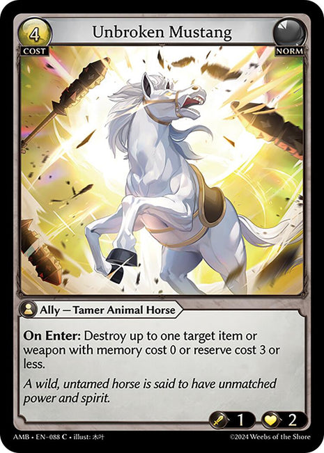 Unbroken Mustang [AMB1E - 088]