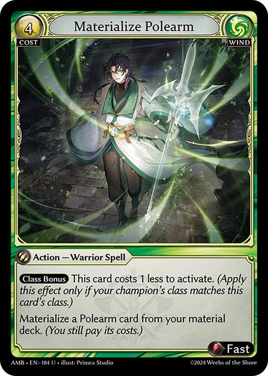 Materialize Polearm - Mortal Ambition (AMB1E)