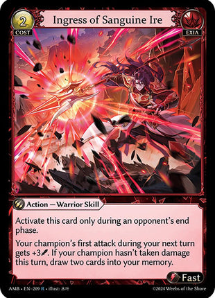 Ingress of Sanguine Ire [AMB1E - 209]