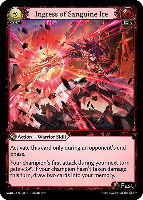 Ingress of Sanguine Ire [AMB1E - 209]