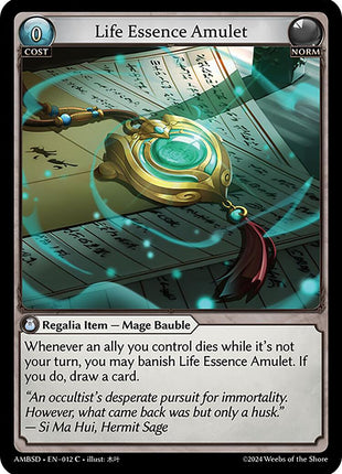 Life Essence Amulet