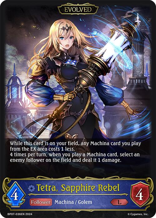 Tetra, Sapphire Rebel (Evolved) [BP07 - BP07-036EN]