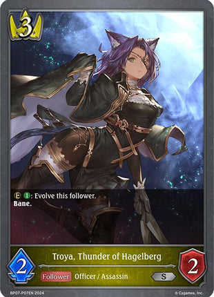 Troya, Thunder of Hagelberg - P07EN (Foil) [BP07 - BP07-P07EN]