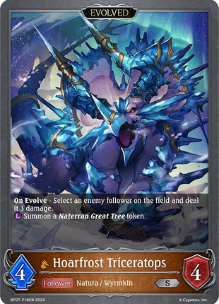 Hoarfrost Triceratops (Evolved) - P18EN (Foil) [BP07 - BP07-P18EN]