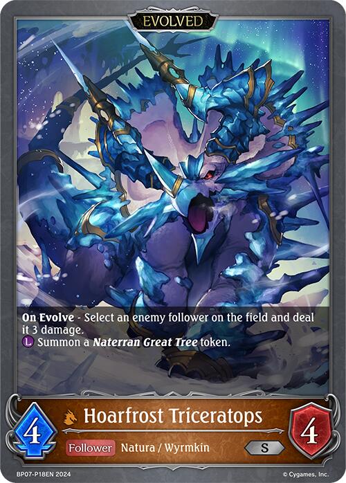 Hoarfrost Triceratops (Evolved) - P18EN (Foil) [BP07 - BP07-P18EN]