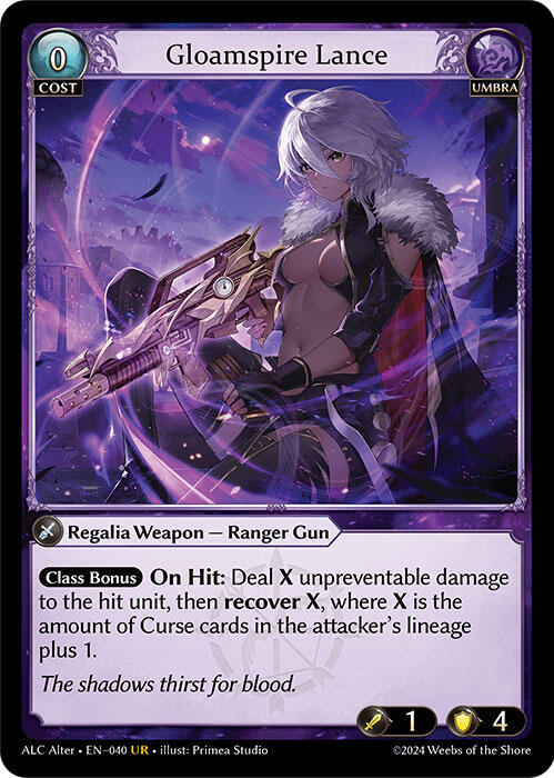 Gloamspire Lance - Alchemical Revolution Alter Edition (ALC Alter)
