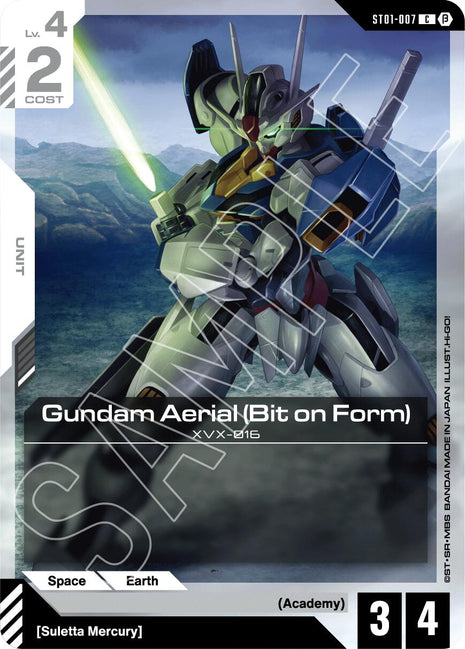 Gundam Aerial (Bit on Form) [GD01_b - ST01-007]