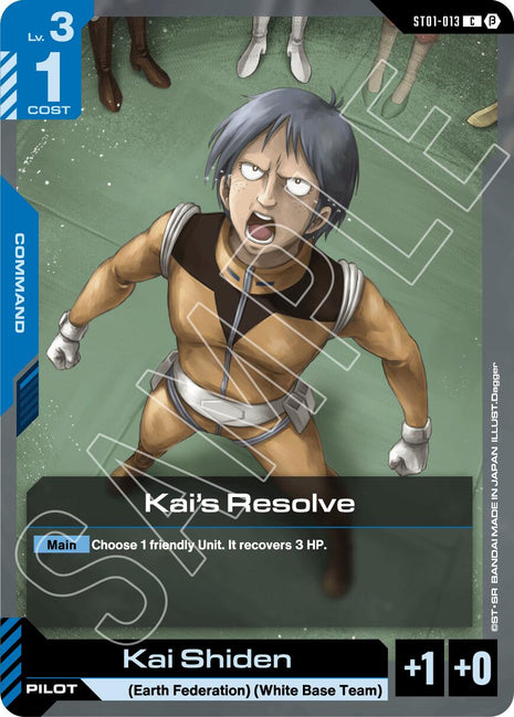 Kai's Resolve [GD01_b - ST01-013]