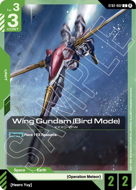 Wing Gundam (Bird Mode) [GD01_b - ST02-002]