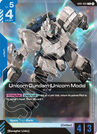 Unicorn Gundam (Unicorn Mode) [GD01_b - GD01-005]